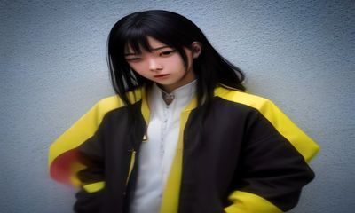 印刷厂制版师傅对照四色网CMYK数据表检验色版参数，印刷车间背景，大型胶印机轮廓，专业氛围